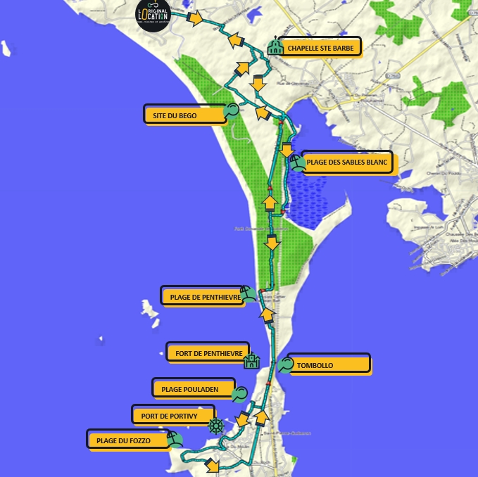 Carte du circuit T5  : à l’assaut du fort sans culotte