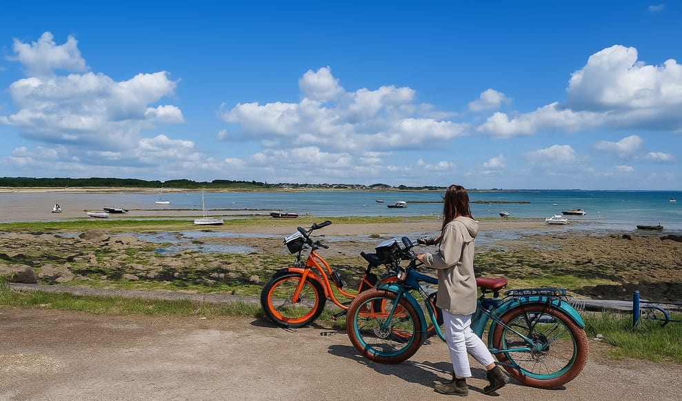 Le circuit  FB12 : d'Erdeven à la barre d’Etel A faire en Fatbikes électriques