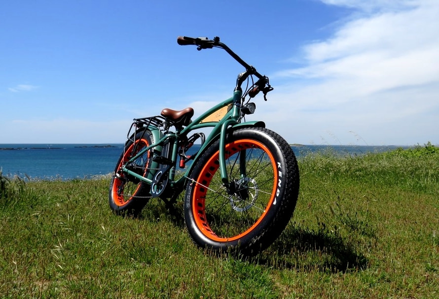 location vélos fatbike electrique sur erdeven, carnac, baie de quiberon...